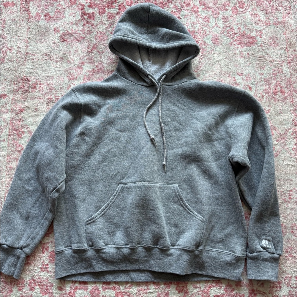 Russell Athletic Gray Pullover Hooded Sweatshirt